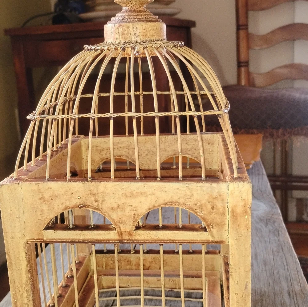 Rustic Chinese Dome Bird Cage